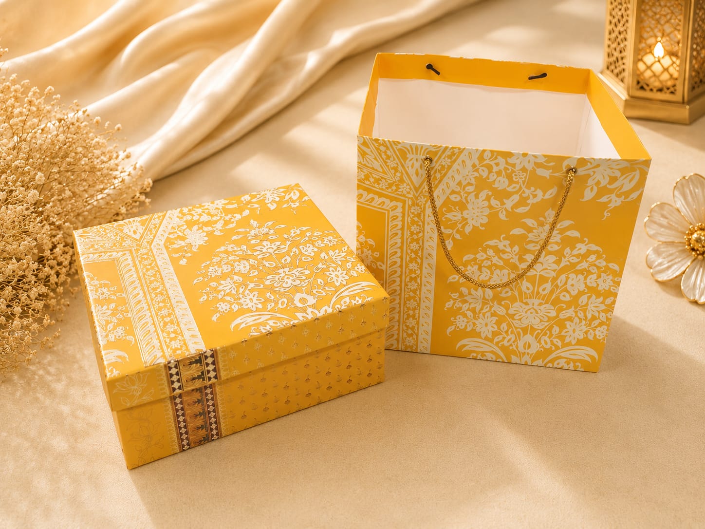 JJ TOP BOTTOM WITH CARRY BAG 8*8*3.5 — festival-diwali Detail View