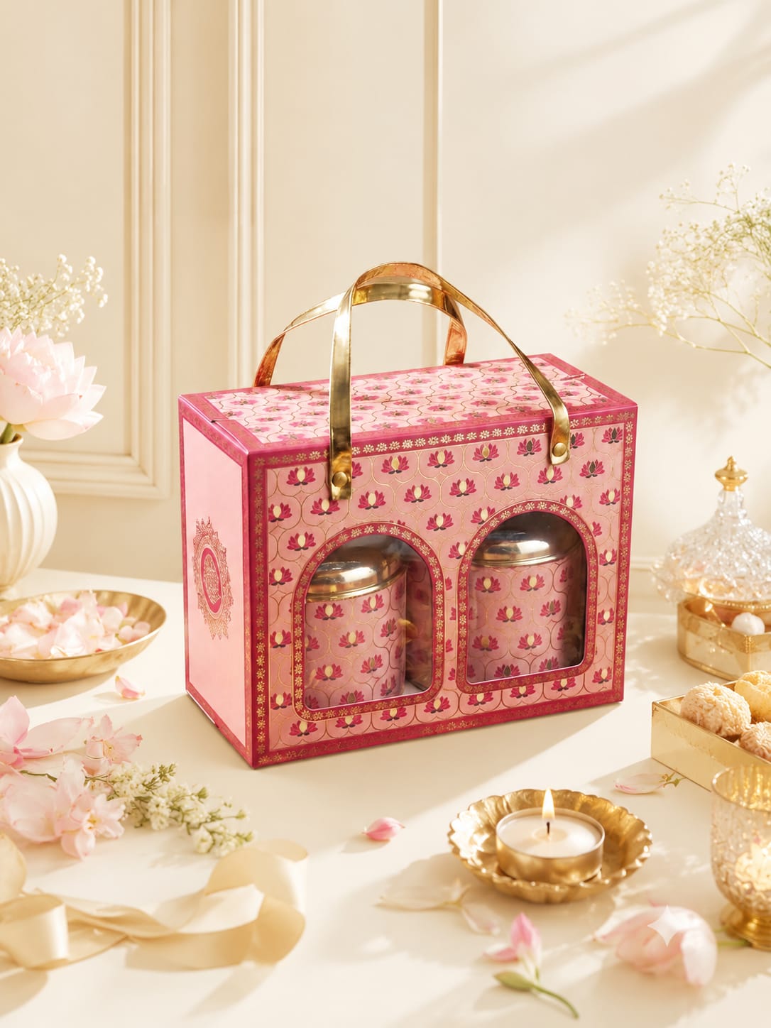 JJ FOLDABLE TIN BOX - 2 TIN — Wholesale festival-diwali Box IMPACK